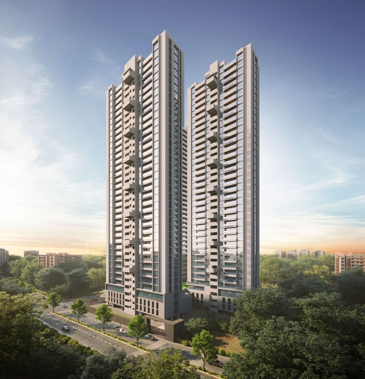 3D exterior visualization - Apartment Building Exterior Design Visualization Service