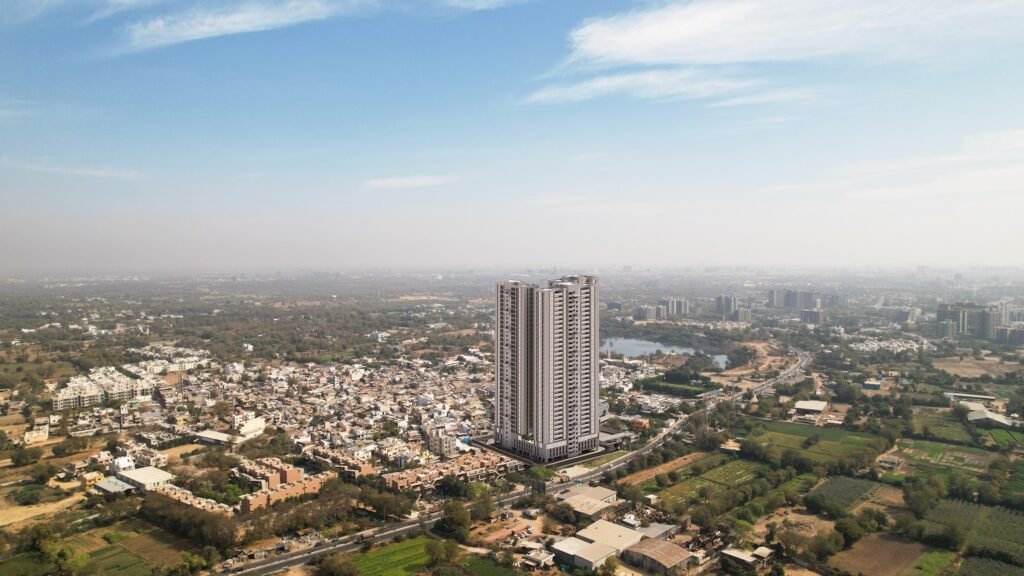 stunning aerial views of high rise building exterior design