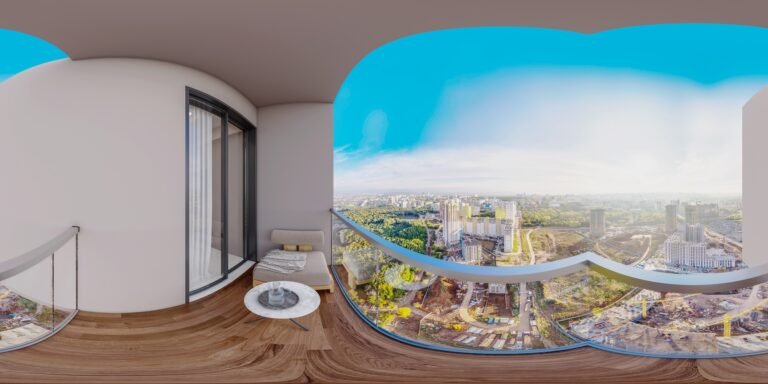 3D Architectural Rendering of Master Balcony with 360 View