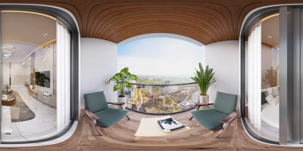 revolutionize your balcony design with 360 virtual reality building walkthrough