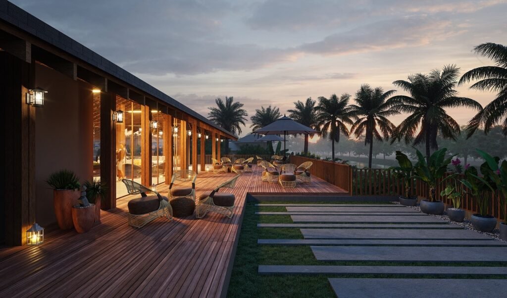 elevate your outdoor lifestyle with 3d garden sitting area visuals