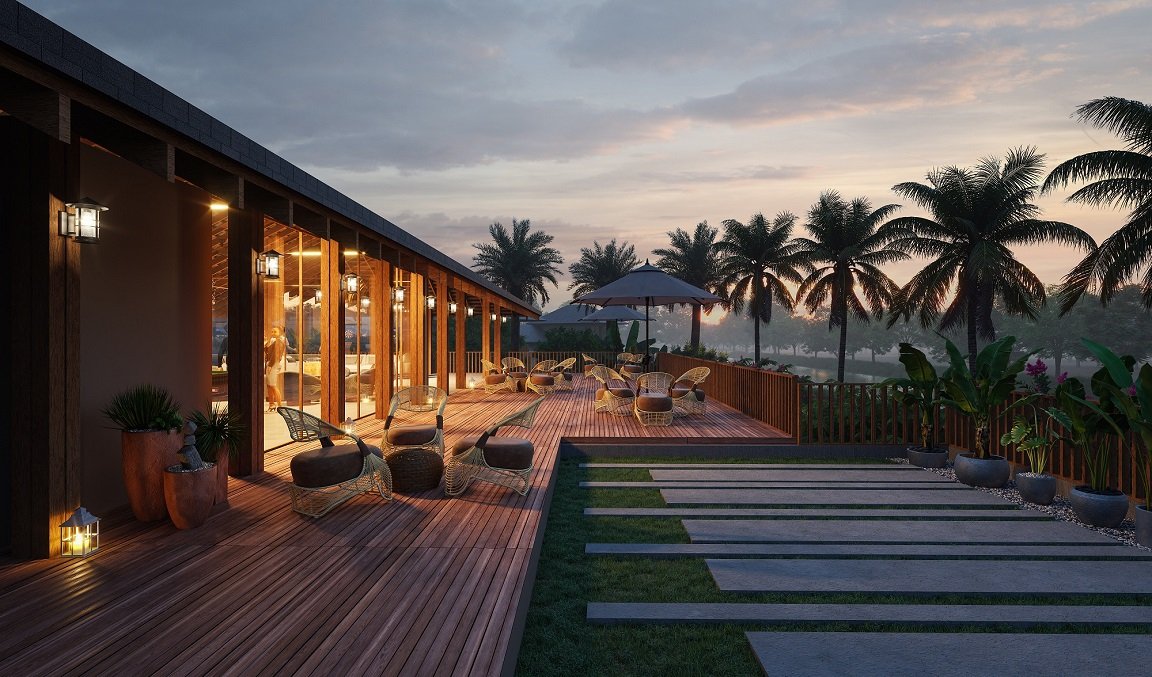 elevate your outdoor lifestyle with 3d garden sitting area visuals