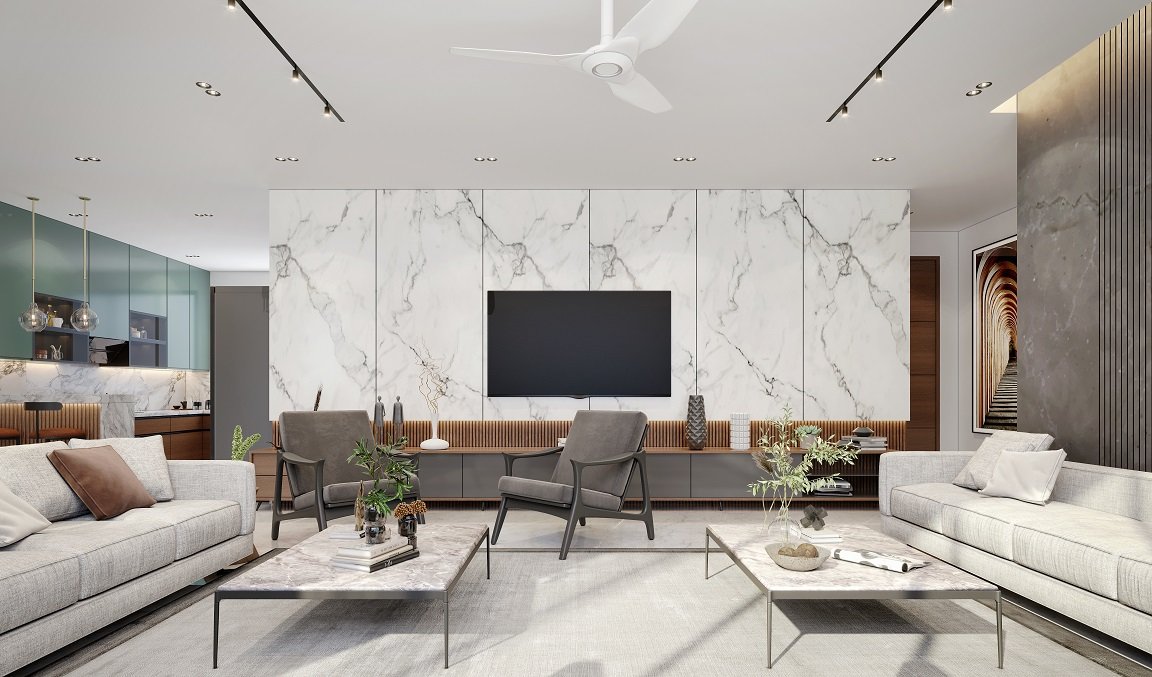 luxury living rooms designed through 3d interior visualization