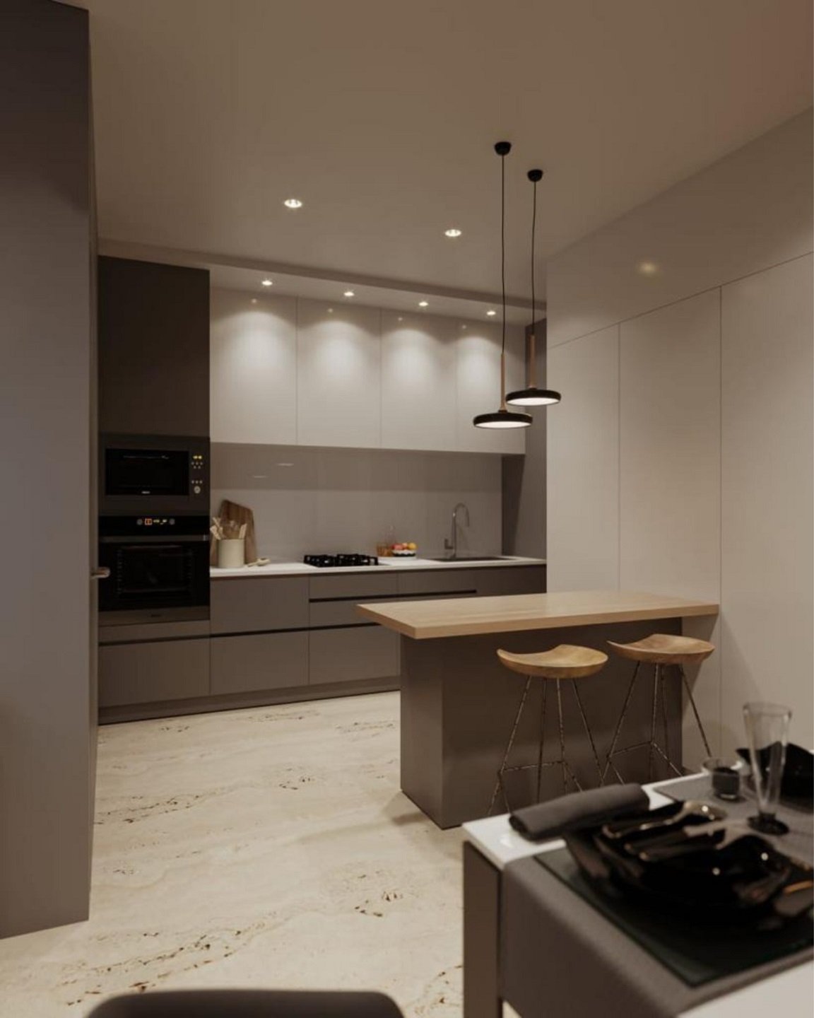 experience modern kitchen interiors through 3d visualization